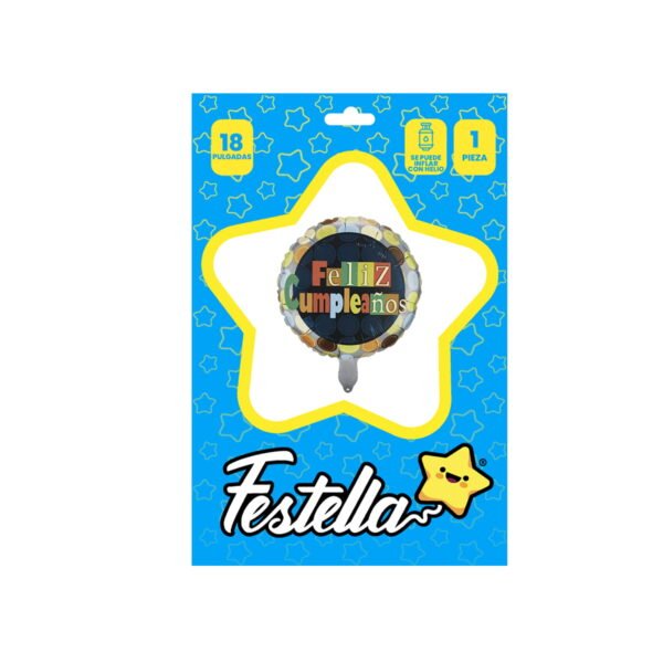 GLOBO FELIZ CUMPLEAÑOS 18" - Imagen 3