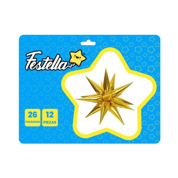 GLOBO DE ESTRELLA 12 PIEZAS - Imagen 5