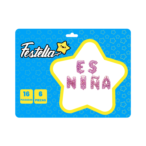 GLOBO NIÑA Y NIÑO 16" - Imagen 3