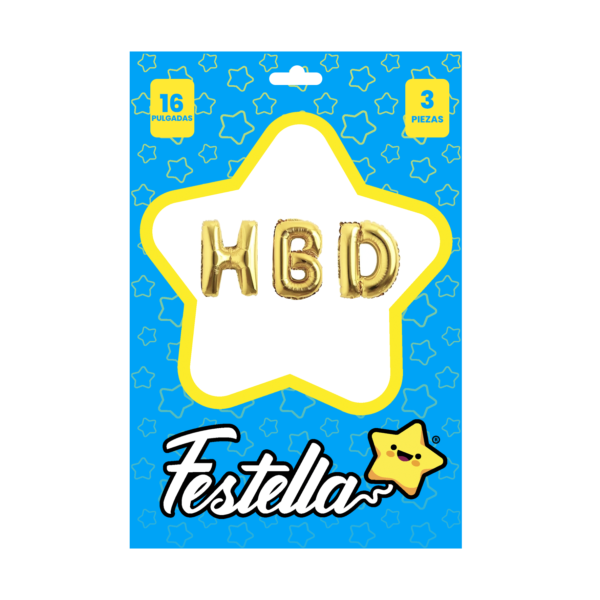 KIT DE GLOBO HBD 16" - Imagen 4