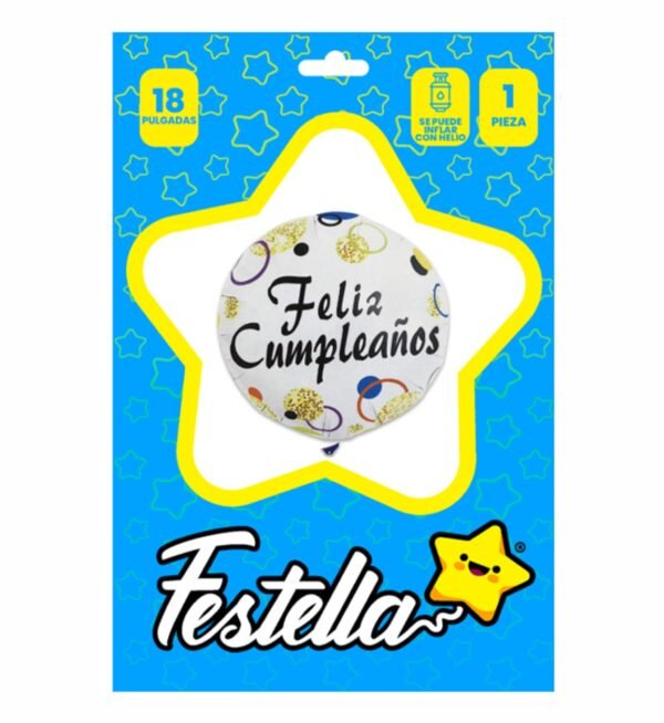 GLOBO FELIZ CUMPLEAÑOS 18" - Imagen 7