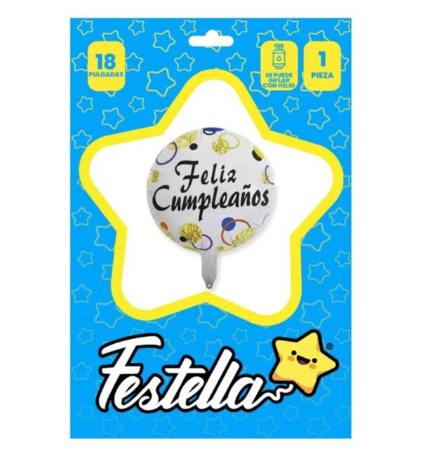 GLOBO FELIZ CUMPLEAÑOS 18" - Imagen 6