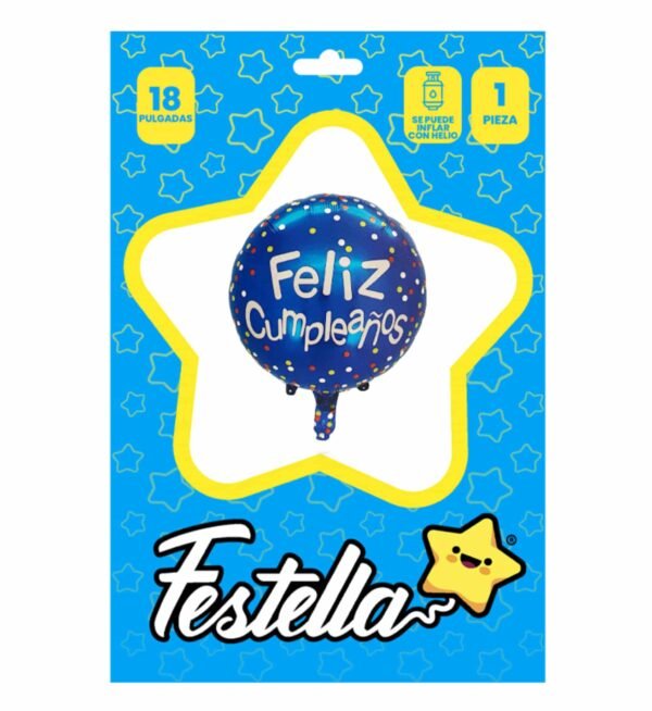 GLOBO FELIZ CUMPLEAÑOS 18" - Imagen 5