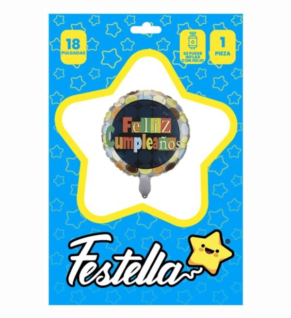 GLOBO FELIZ CUMPLEAÑOS 18" - Imagen 3
